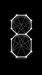 IPS Nixie clock dial face preview for Wireframe Geometry.