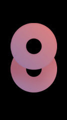 IPS Nixie clock dial face preview for Rose Disc.