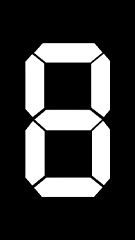 IPS Nixie clock dial face preview for White Segment.