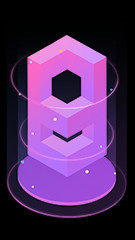 IPS Nixie clock dial face preview for Purple Capsule.
