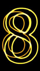 IPS Nixie clock dial face preview for Gold Loops.