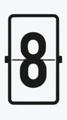 IPS Nixie clock dial face preview for Minimal Flip.