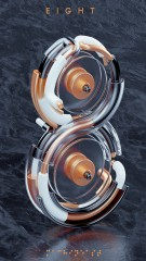 IPS Nixie clock dial face preview for Chrome Coil.